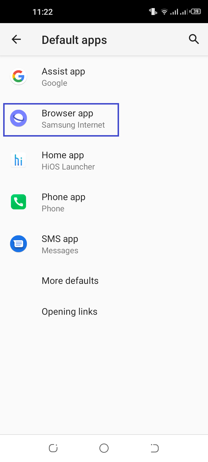 change default email app samsung