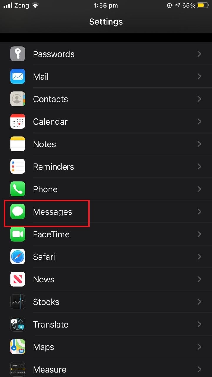 how to turn off imessage on iphone 5 for one contact