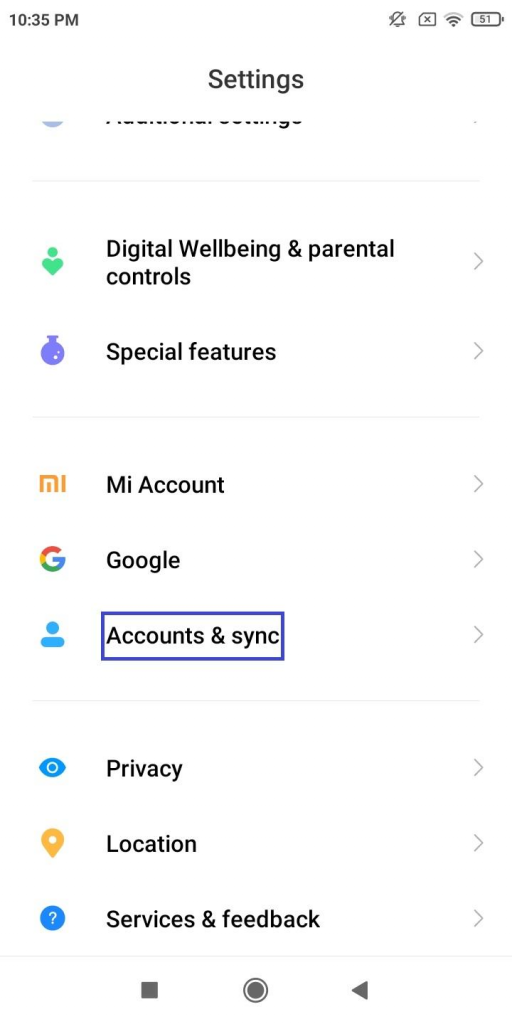 how to sync all contacts to google from google account