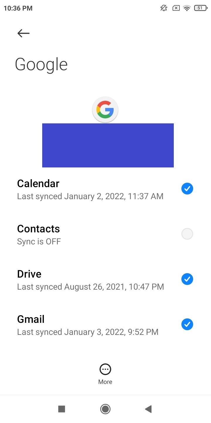 how to sync all contacts to google from google account