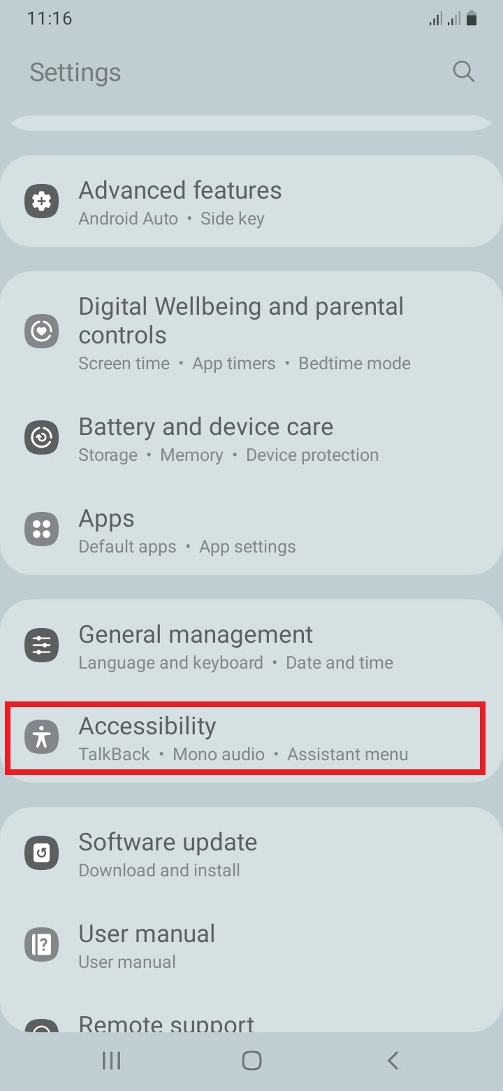 how to change app settings android