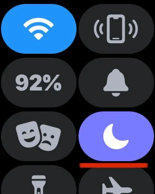 Disable "Do Not Disturb" mode apple watch