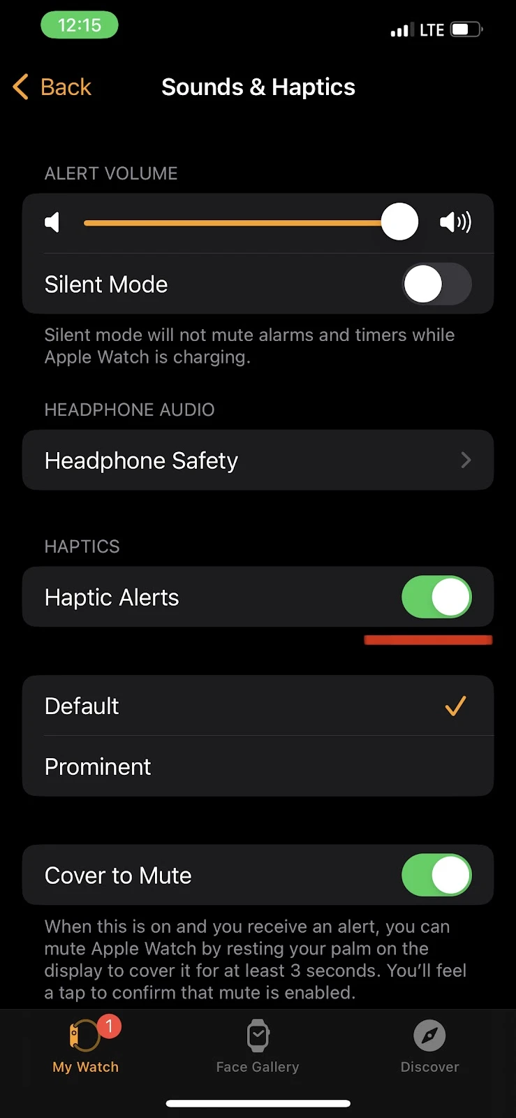 Enabling Haptic Alerts on Apple Watch